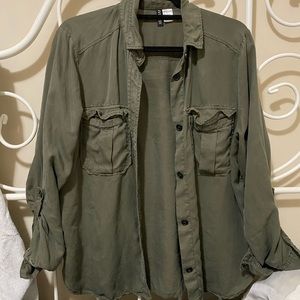 H&M - Military Green Shirt - size 12